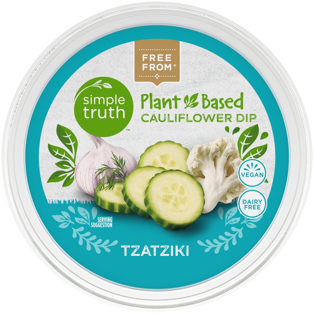 slide 4 of 6, Simple Truth Plant Based Tzatziki Cauliflower Dip, 9 oz