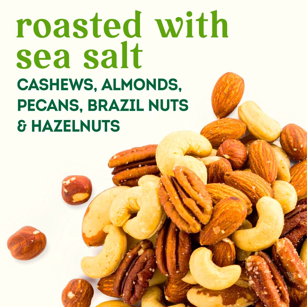 slide 3 of 4, Simple Truth Sea Salt Roasted Deluxe Mixed Nuts, 32 oz