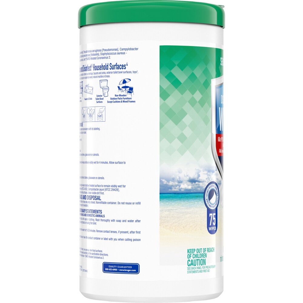 slide 2 of 2, Kroger Seaside Escape Disinfecting Wipes, 75 ct