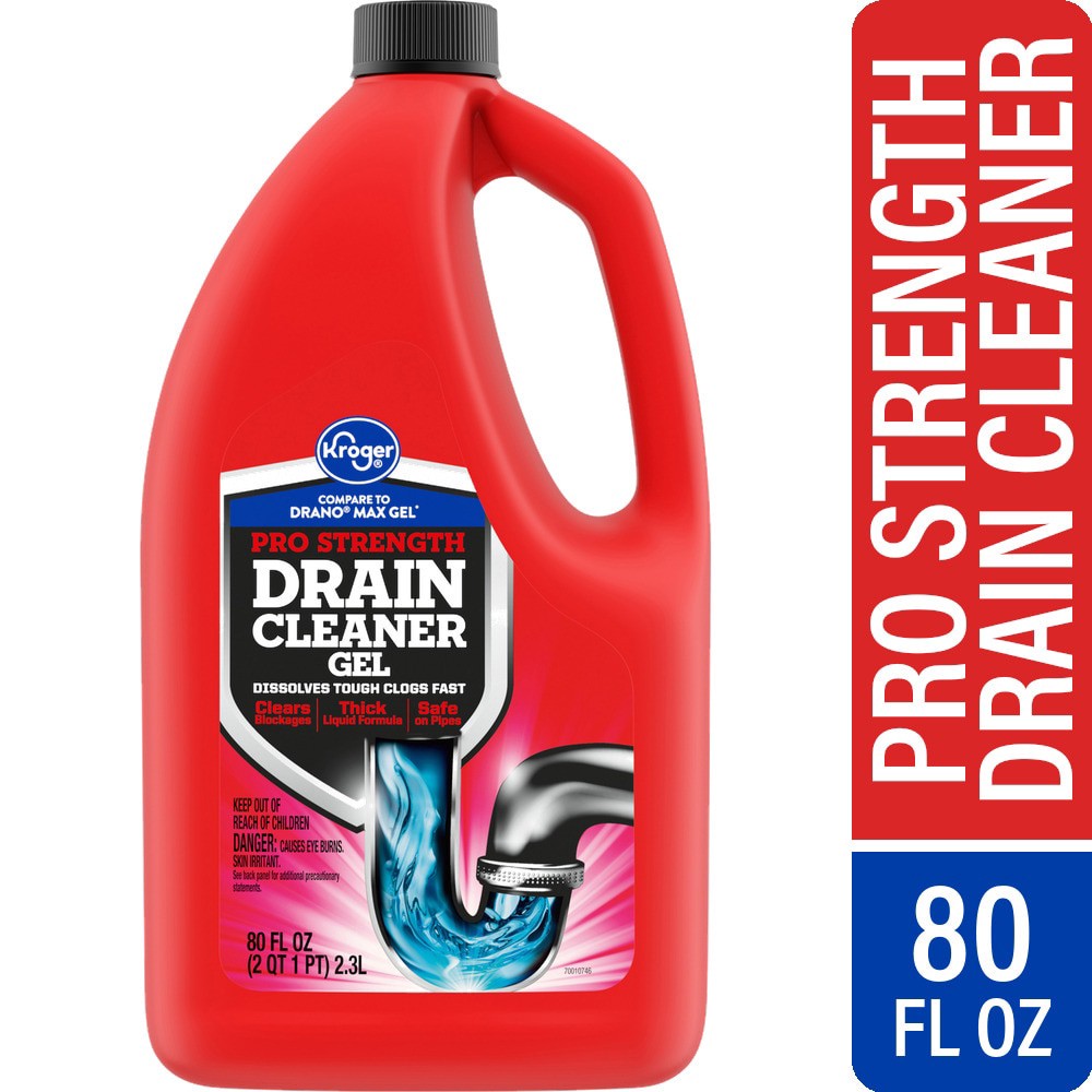 slide 3 of 4, Kroger Home Sense Liquid Drain Cleaner, 80 oz