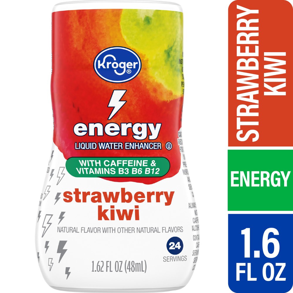slide 5 of 6, Kroger Energy Strawberry Kiwi Liquid Water Enhancer - 1.62 fl oz, 1.62 fl oz