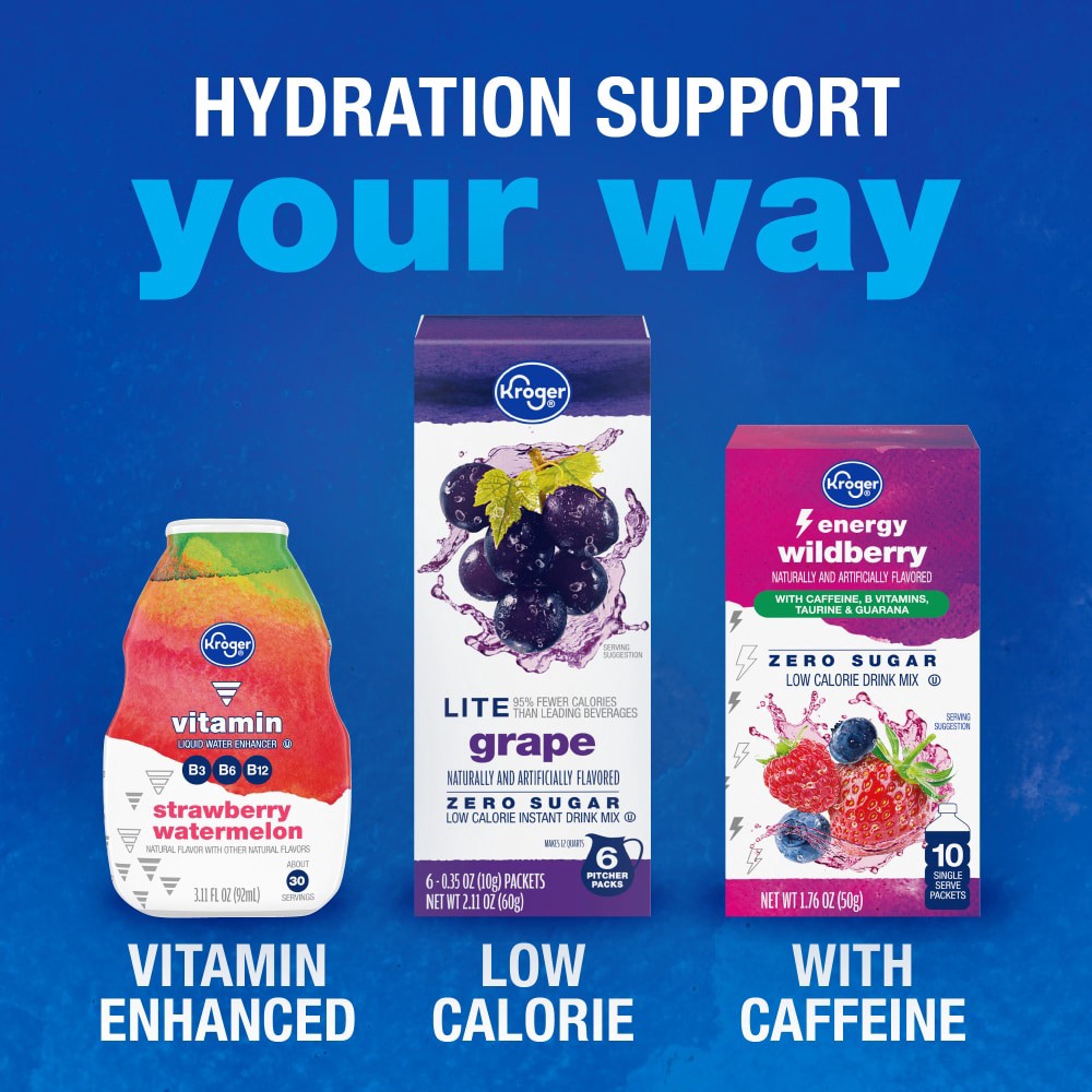 slide 4 of 6, Kroger Energy Strawberry Kiwi Liquid Water Enhancer - 1.62 fl oz, 1.62 fl oz