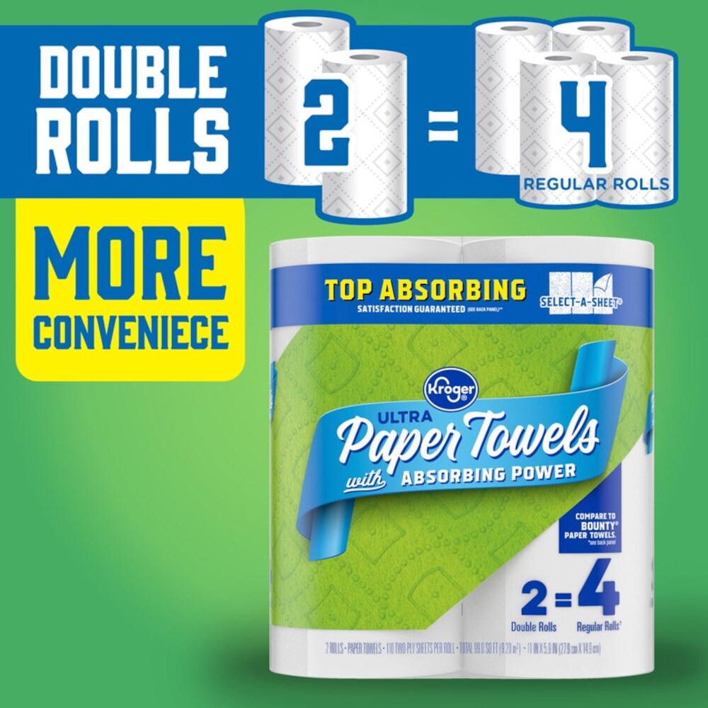 slide 3 of 5, Kroger Ultra Paper Towels, 2 ct