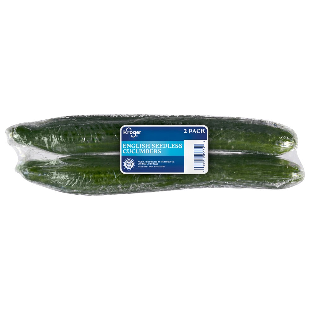 slide 2 of 2, Kroger English Seedless Cucumbers, 2 ct