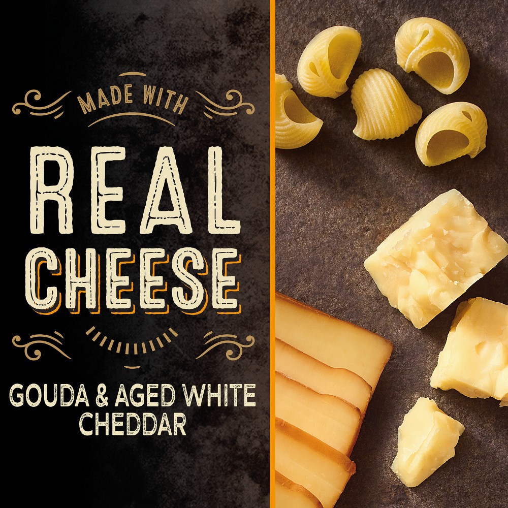 slide 6 of 6, Private Selection Bronze Cut Decadent Gouda With Aged White Cheddar Creamy Macaroni & Cheese, 12 oz