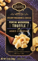 Private Selection Bronze Cut Porcini Mushroom Truffle With Aged Cheddar Creamy Macaroni & Cheese