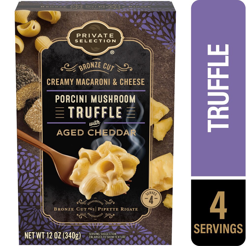 slide 1 of 5, Private Selection® Porcini Mushroom Truffle with Aged Cheddar Macaroni and Cheese, 12 oz