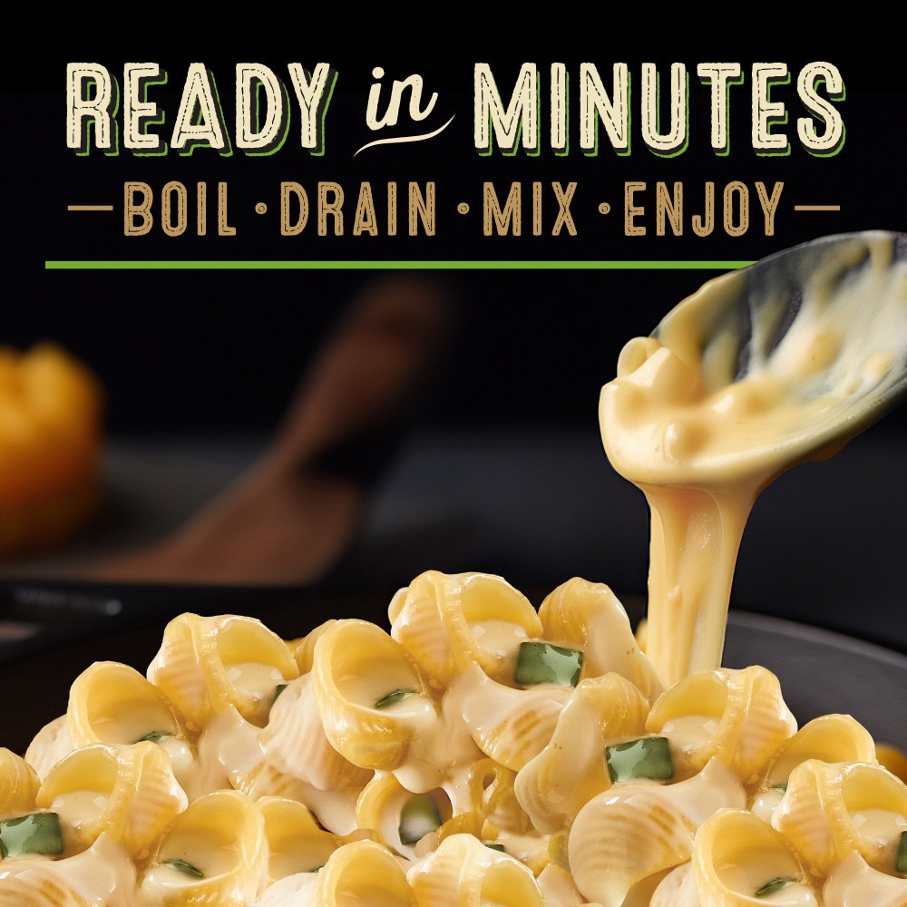 slide 5 of 6, Private Selection Bronze Cut Spicy Poblano With Aged Cheddar Creamy Macaroni & Cheese, 12 oz