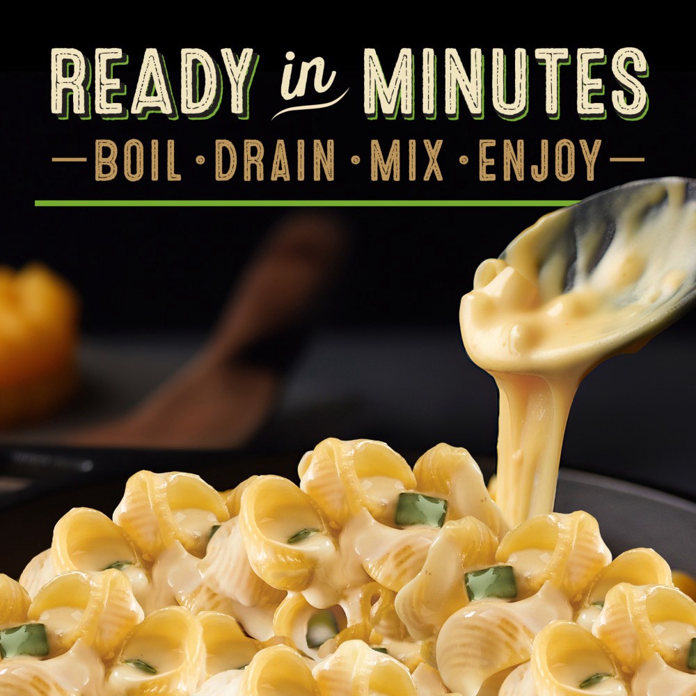 slide 3 of 3, Private Selection Bronze Cut Spicy Poblano With Aged Cheddar Creamy Macaroni & Cheese, 12 oz