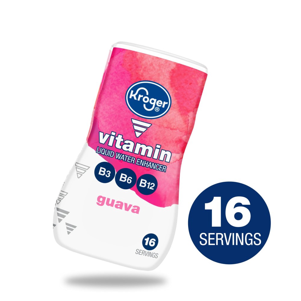 slide 3 of 3, Kroger Vitamin Guava Liquid Water Enhancer - 1.62 fl oz, 1.62 fl oz