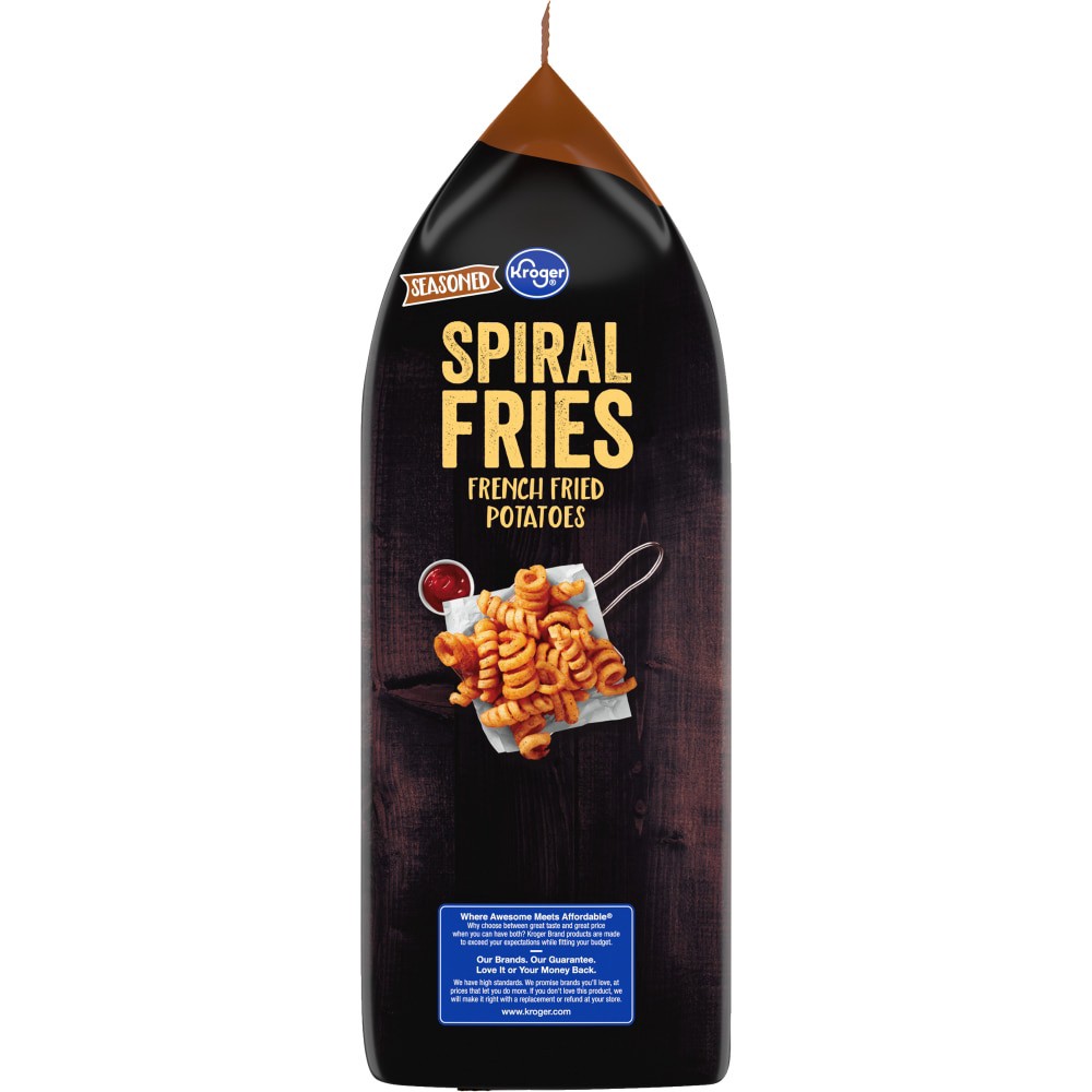 slide 4 of 4, Kroger Seasoned Spiral Fries, 24 oz