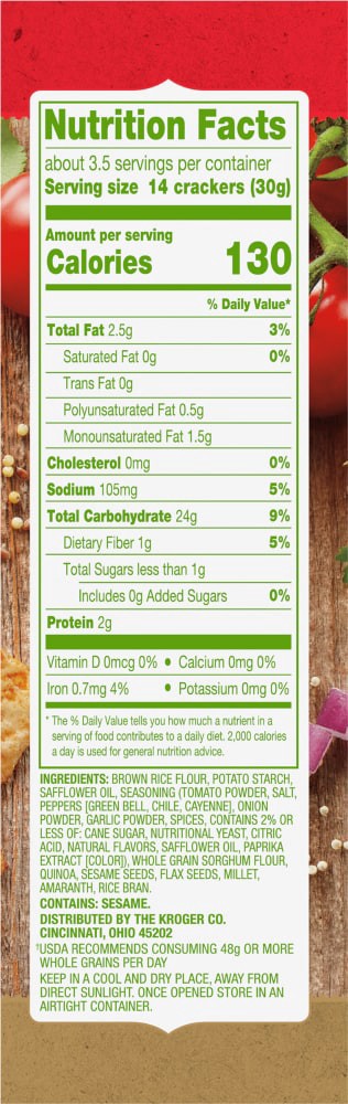 slide 3 of 3, St Pico De Gailo Crackers - 3.5 oz, 3.5 oz