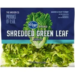 Kroger Shredded Green Leaf Lettuce