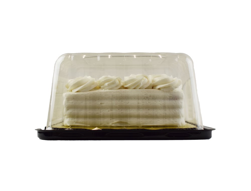 slide 4 of 4, Bakery Fresh Goodness Rosette Border White Sheet Cake, 29 oz