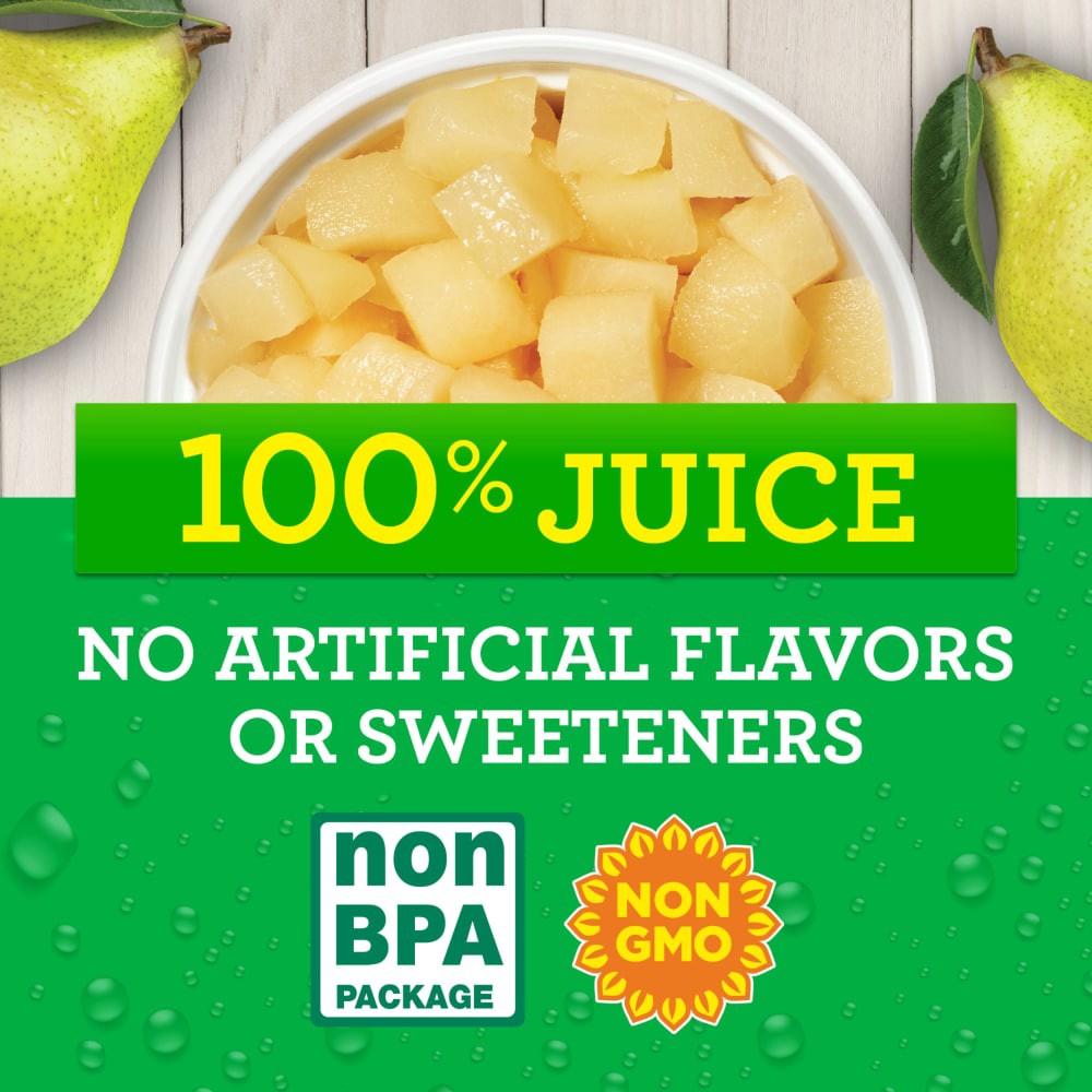 slide 2 of 2, Kroger Diced Pear Cups, 4 ct; 4 oz
