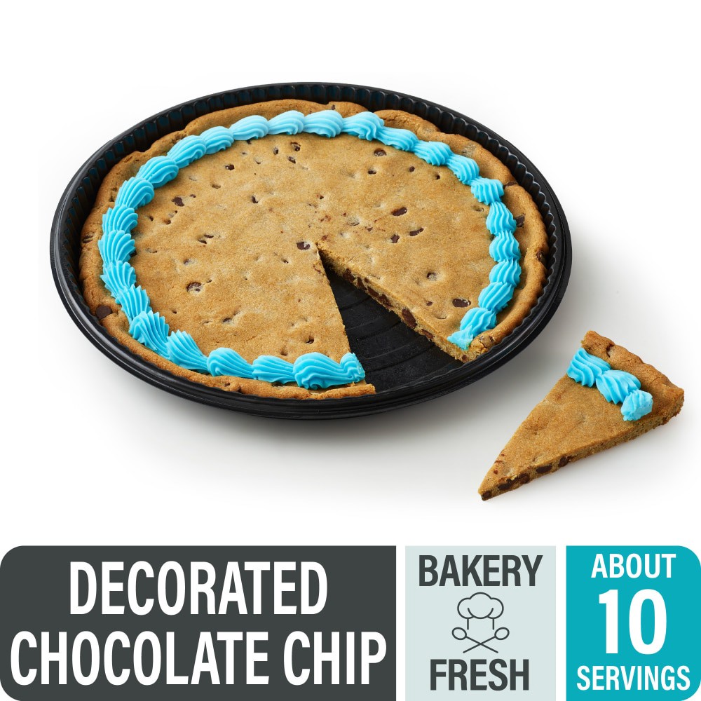 slide 3 of 4, Bakery Fresh Goodness Iced/Decorated Chocolate Chip Colossal Cookie, 24 oz