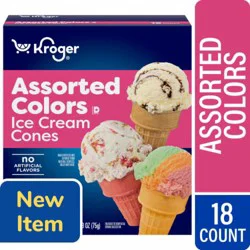 Kroger® Assorted Colors Ice Cream Cones