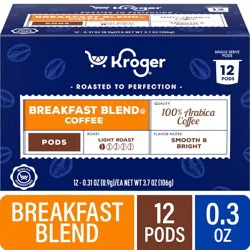 Kroger® Breakfast Blend Mild Roast K-Cup Coffee Pods, 12 ct