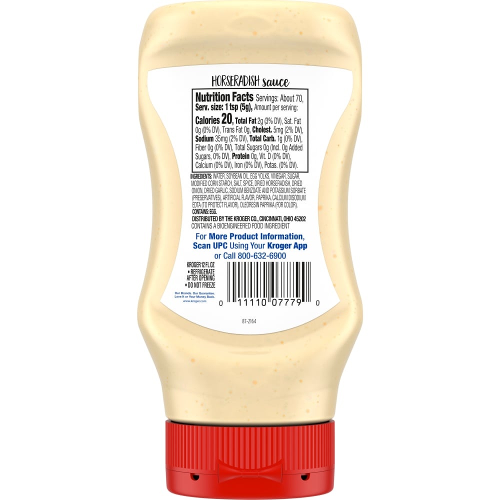 slide 4 of 4, Kroger Squeeze Horseradish Sauce, 12 fl oz