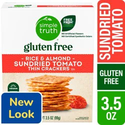 Simple Truth Sundried Tomato Rice & Almond Thin Crackers