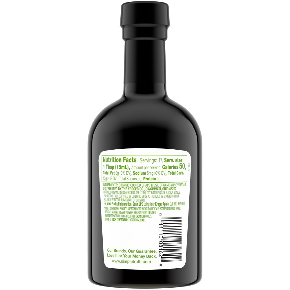 slide 2 of 3, Simple Truth Organic Balsamic Vinegar, 8.45 fl oz