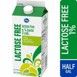 Kroger® Lactose Free 1% Low Fat Milk Half Gallon