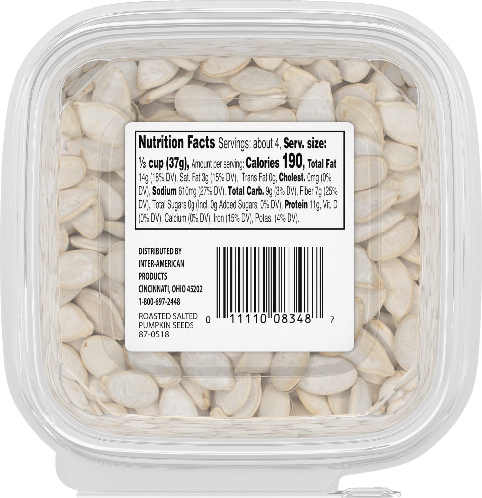 slide 5 of 6, Roasted Salted Pumpkin Seeds, 5.5 oz