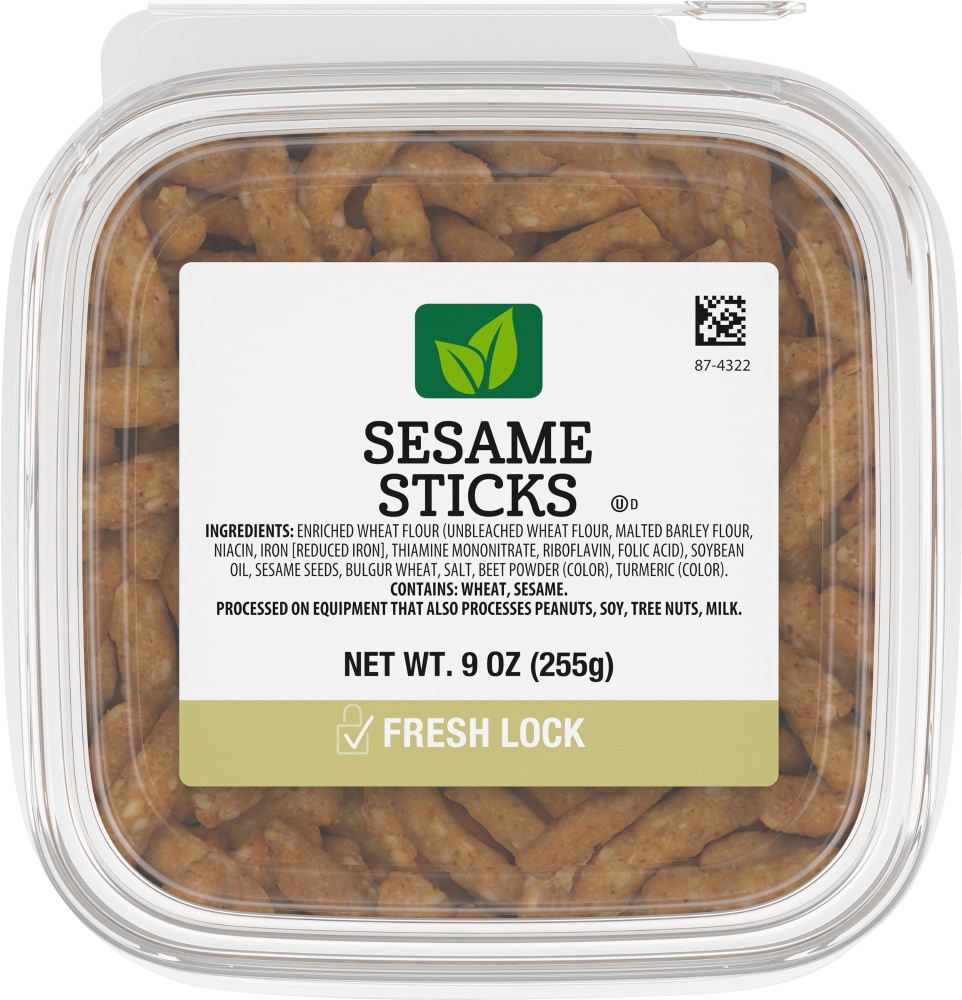 slide 4 of 4, Kroger Natural Leaf Sesame Sticks, 9 oz