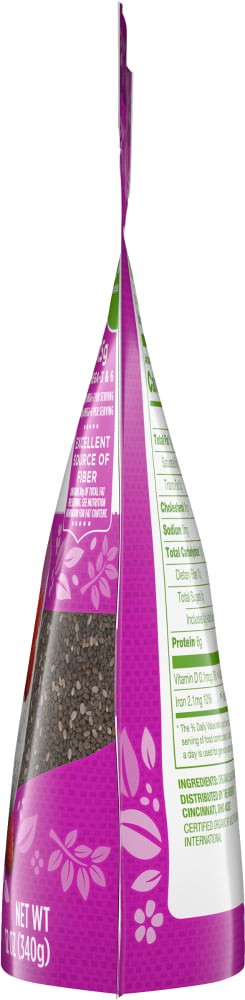 slide 4 of 4, Simple Truth Organic Black Chia Seeds, 12 oz