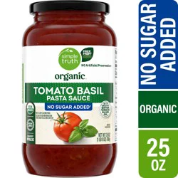 Simple Truth Organic® No Sugar Added Tomato Basil Pasta Sauce