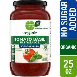 Simple Truth Organic® No Sugar Added Tomato Basil Pasta Sauce