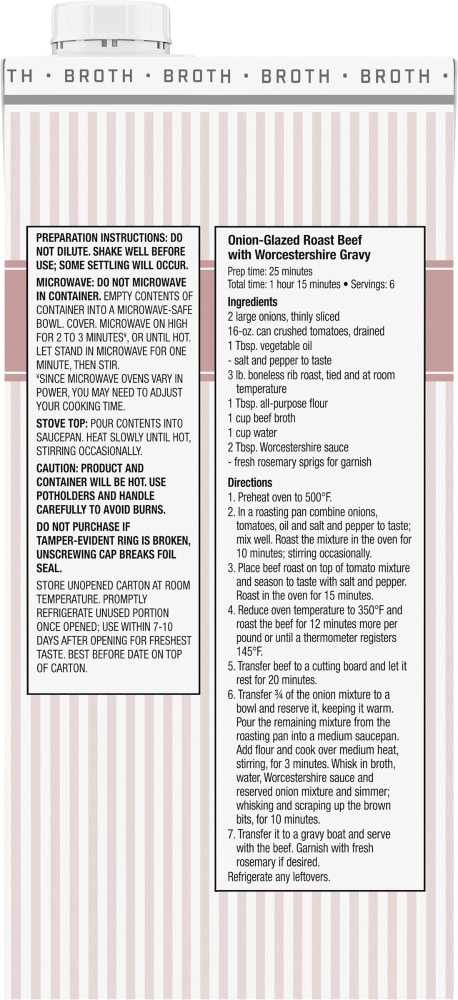 slide 3 of 4, Kroger Fat Free Beef Broth, 32 oz