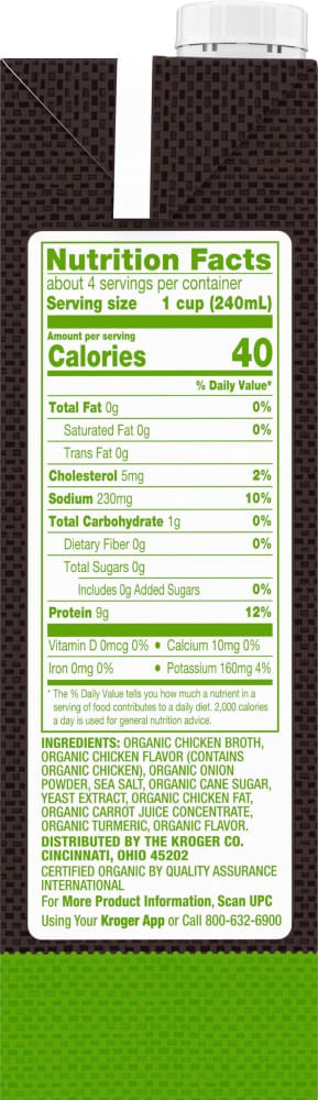 slide 3 of 4, Simple Truth Organic Chicken Bone Broth, 32 oz