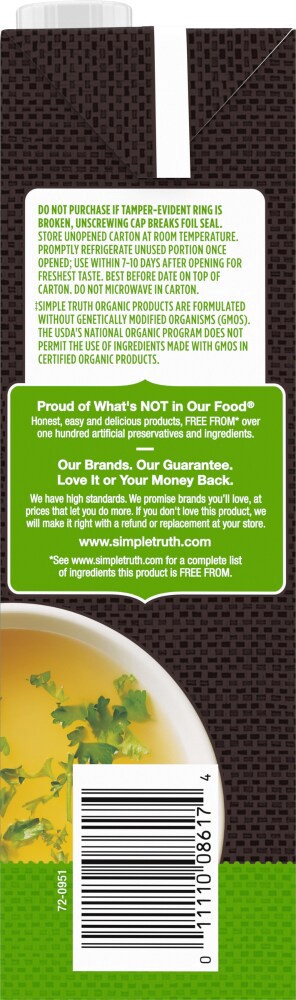 slide 4 of 4, Simple Truth Organic Chicken Bone Broth, 32 oz