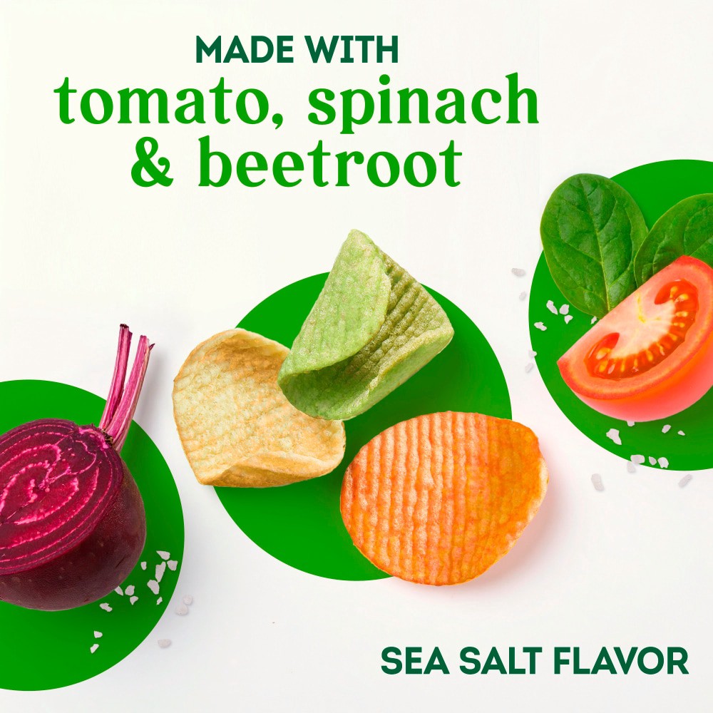 slide 4 of 5, Simple Truth Sea Salt Veggie Chips, 7 oz