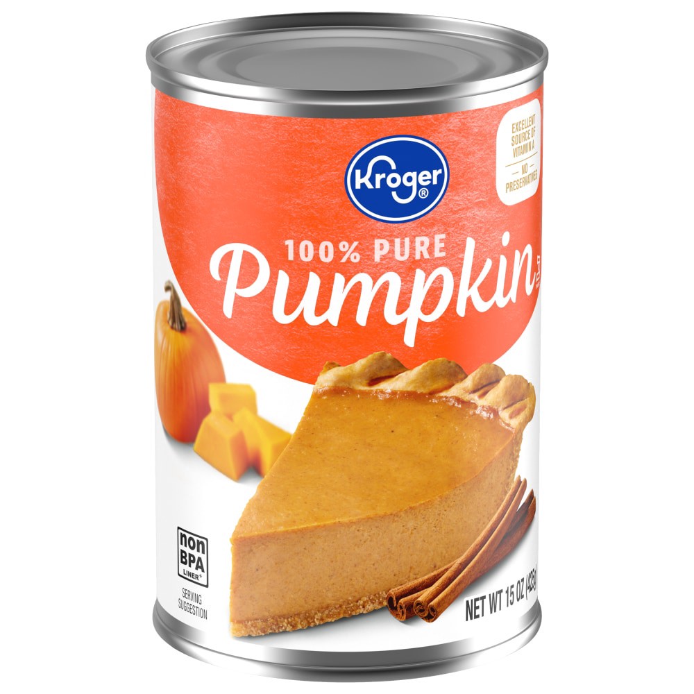 slide 2 of 4, Kroger 100% Pure Pumpkin, 15 oz