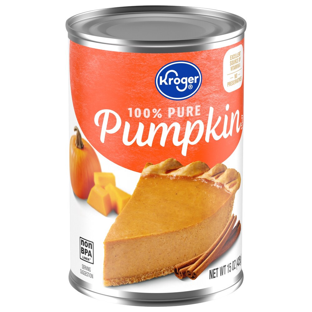 slide 2 of 5, Kroger 100% Pure Pumpkin, 15 oz
