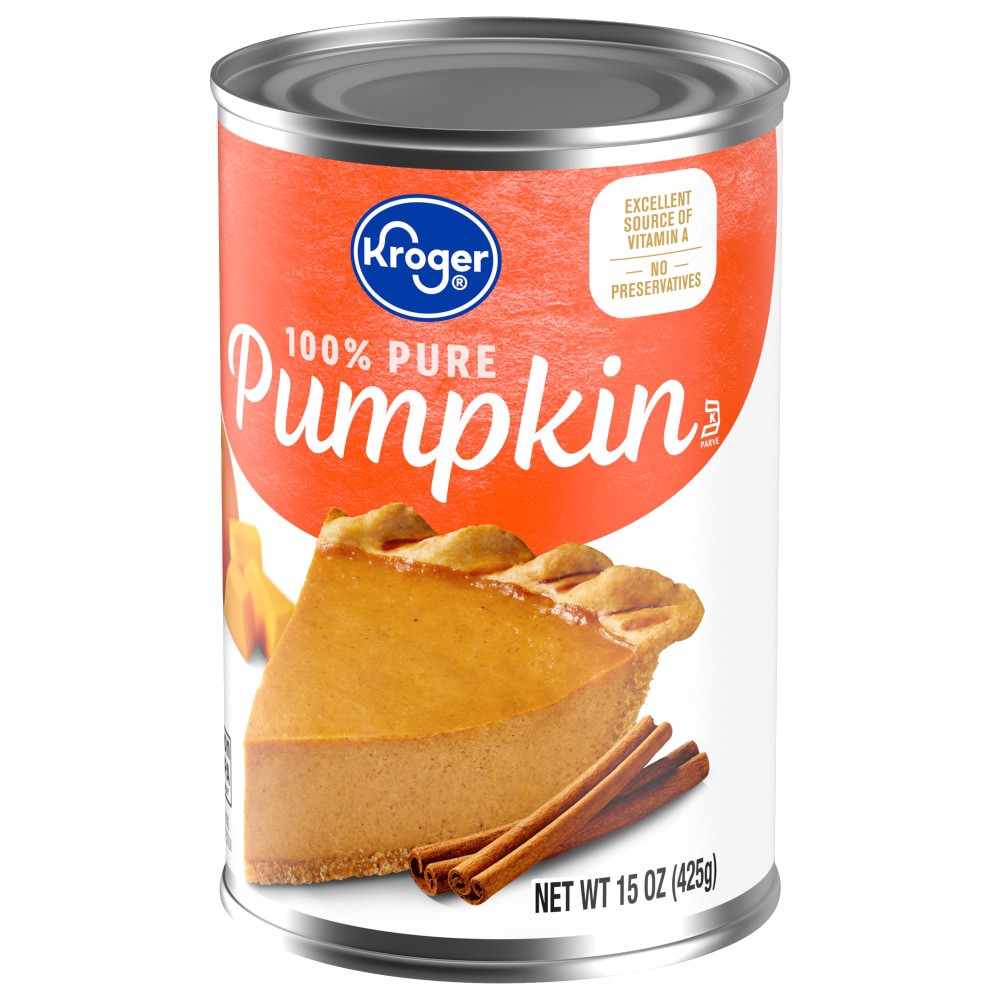 slide 4 of 5, Kroger 100% Pure Pumpkin, 15 oz