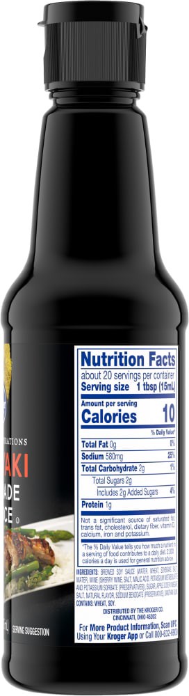slide 3 of 3, Kroger Japanese Inspirations Teriyaki Marinade & Sauce, 10 fl oz
