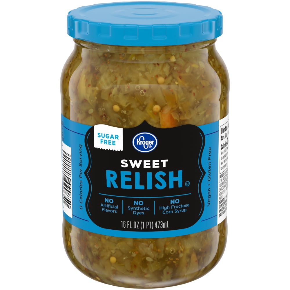 slide 2 of 3, Kroger Sugar Free Sweet Pickle Relish, 16 fl oz