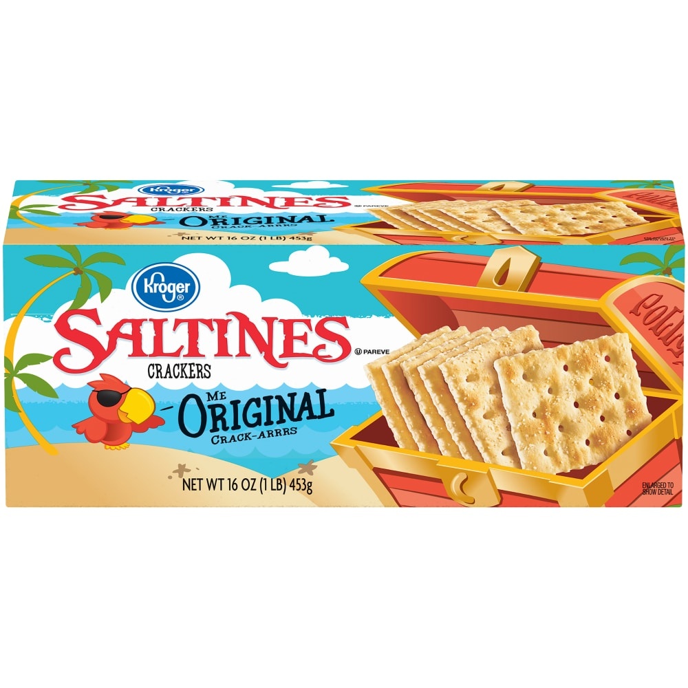 slide 1 of 2, Kroger Original Saltines Crackers, 16 oz