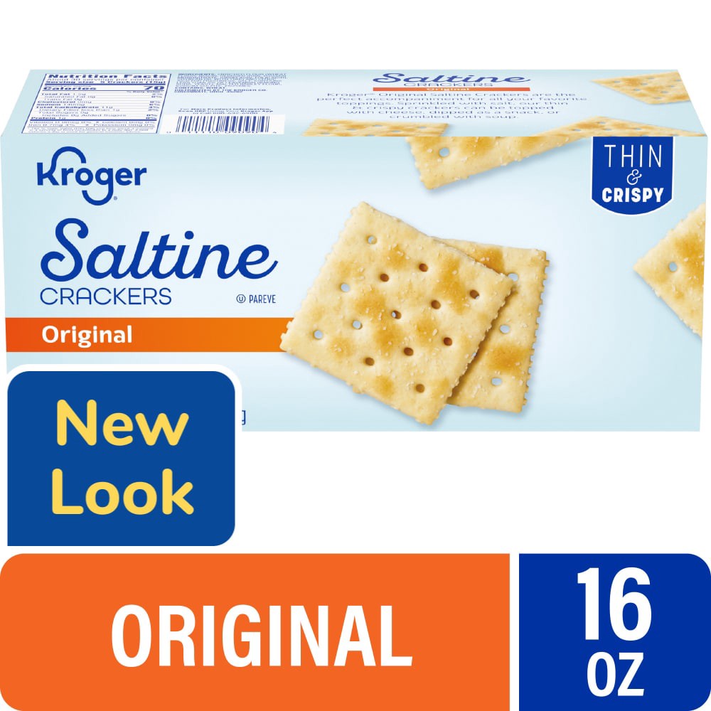 slide 1 of 1, Kroger Saltines Original Crackers, 16 oz