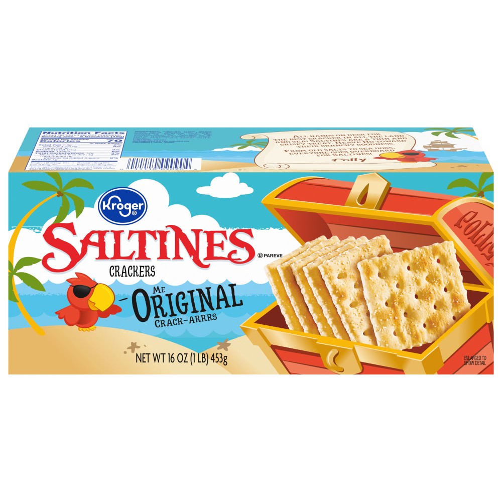 slide 2 of 2, Kroger Original Saltines Crackers, 16 oz