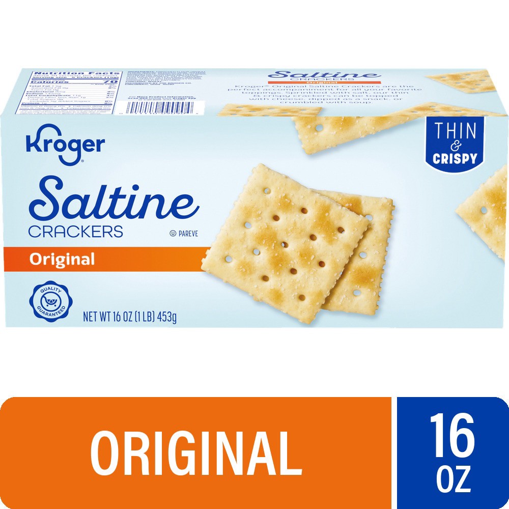 slide 1 of 3, Kroger Original Saltines Crackers, 16 oz