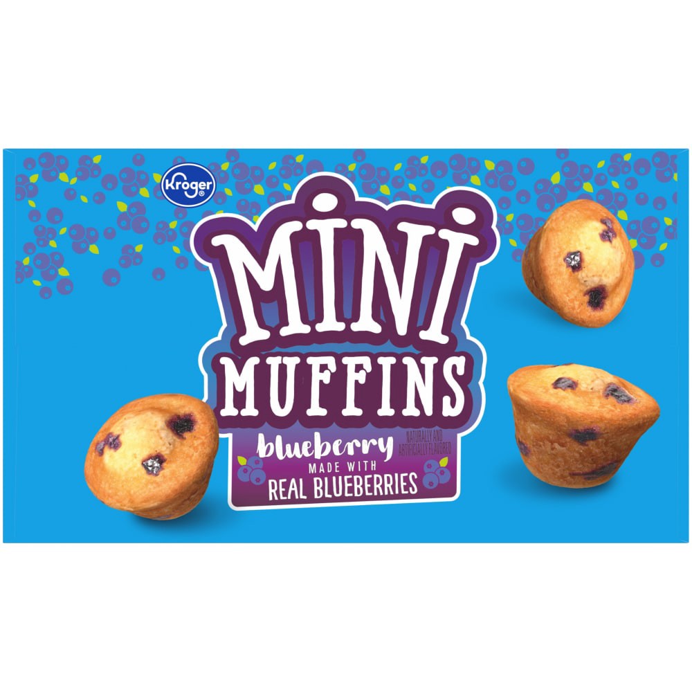 slide 3 of 4, Kroger Blueberry Mini Muffins, 20 ct; 1.65 oz