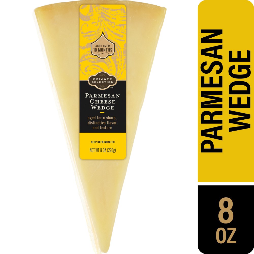 slide 4 of 4, Private Selection Parmesan Cheese Wedge, 8 oz