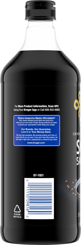 slide 3 of 3, Kroger Soy Sauce, 32 fl oz