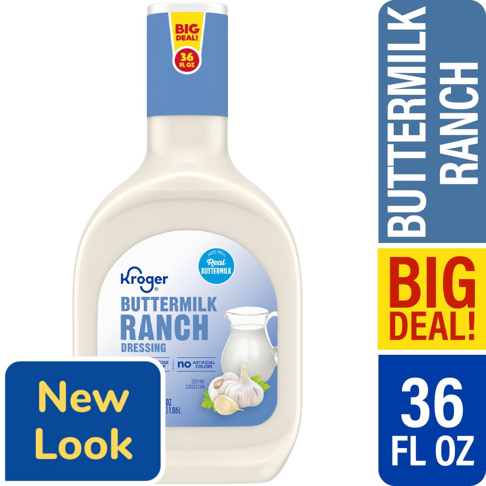 slide 5 of 5, Kroger Buttermilk Ranch Dressing, 36 fl oz