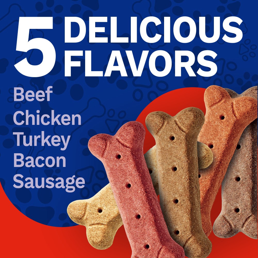 slide 2 of 3, Pet Pride 5 Meaty Flavors Large Dog Biscuits, 10 lb