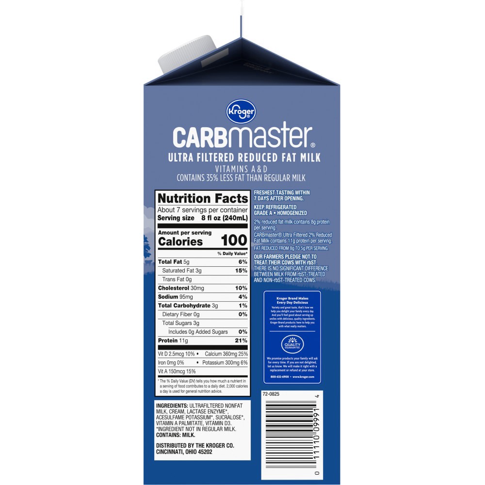 slide 2 of 4, Kroger Carbmaster 2% Milk, 59 fl oz